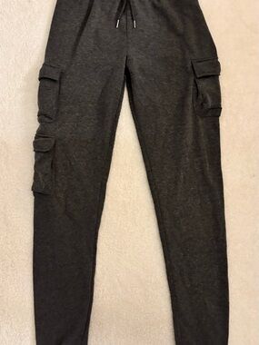 Rainbow Gray Elastic Waist Sweatpants